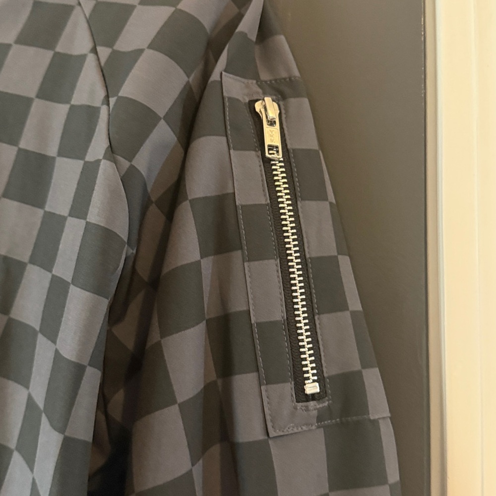 Checkered Bomber Jacket - Picture 3 of 4